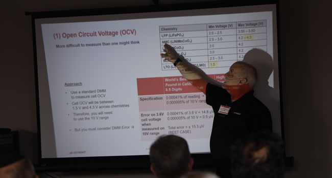 Bob Zollo of Keysight presents 'Battery Cell Key Parameters and the Challenges to Measure Them'
